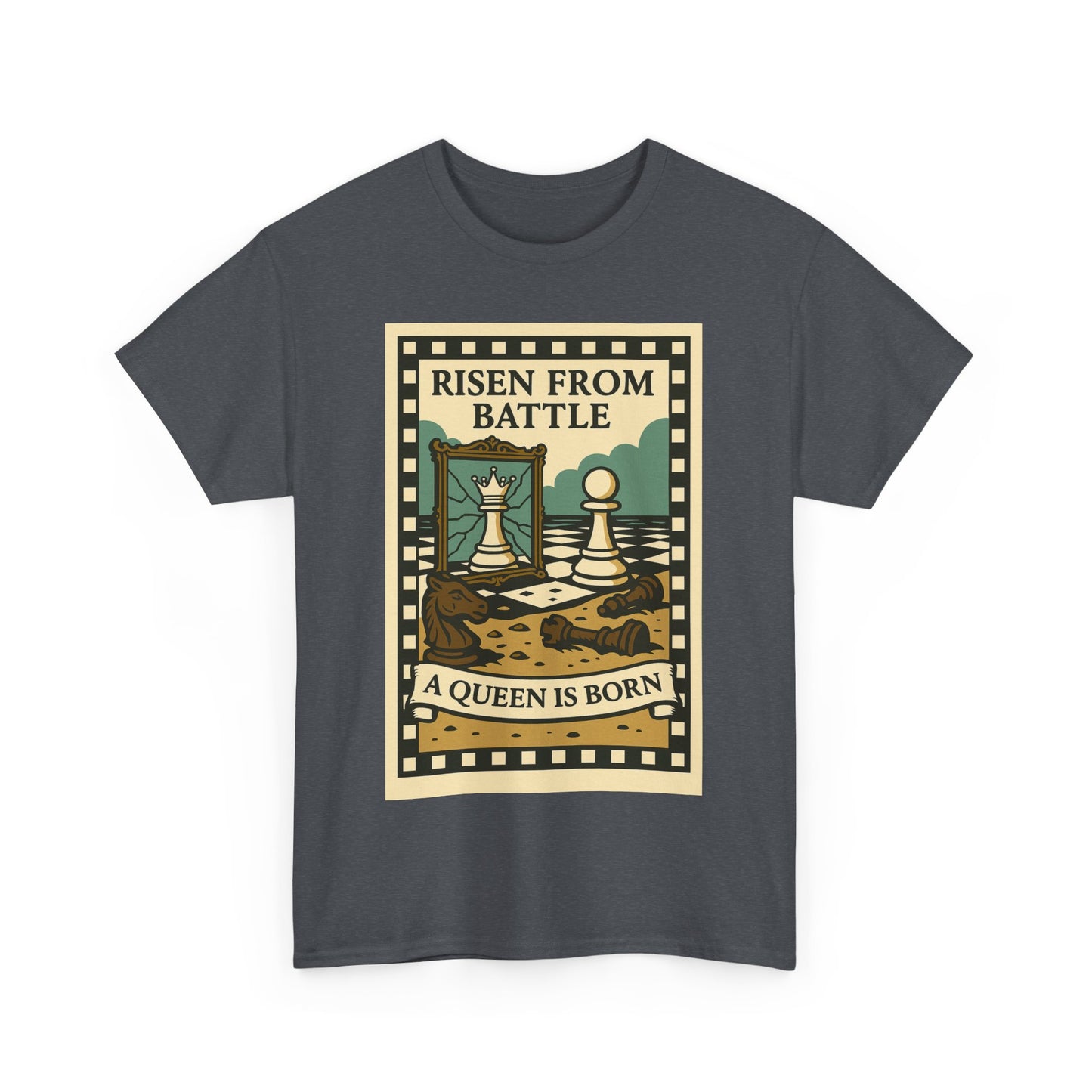 A Queen Is Born Chess Lover Tee – Unisex Gift for Her or Any Chess Fan