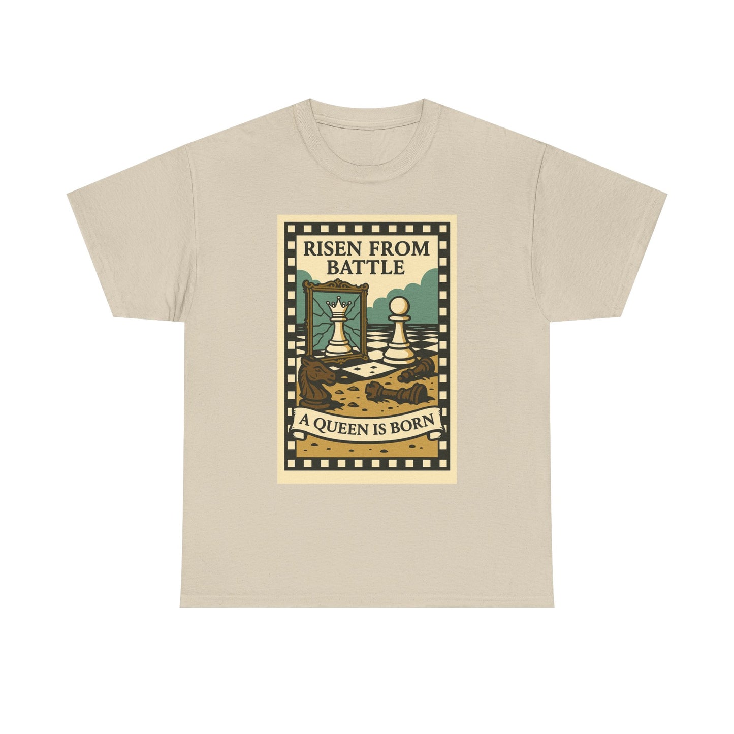 A Queen Is Born Chess Lover Tee – Unisex Gift for Her or Any Chess Fan