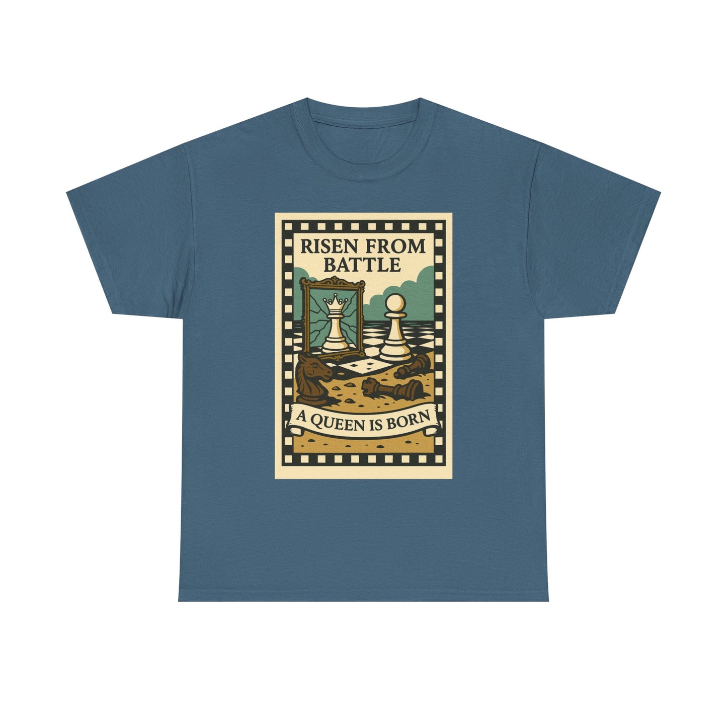 A Queen Is Born Chess Lover Tee – Unisex Gift for Her or Any Chess Fan