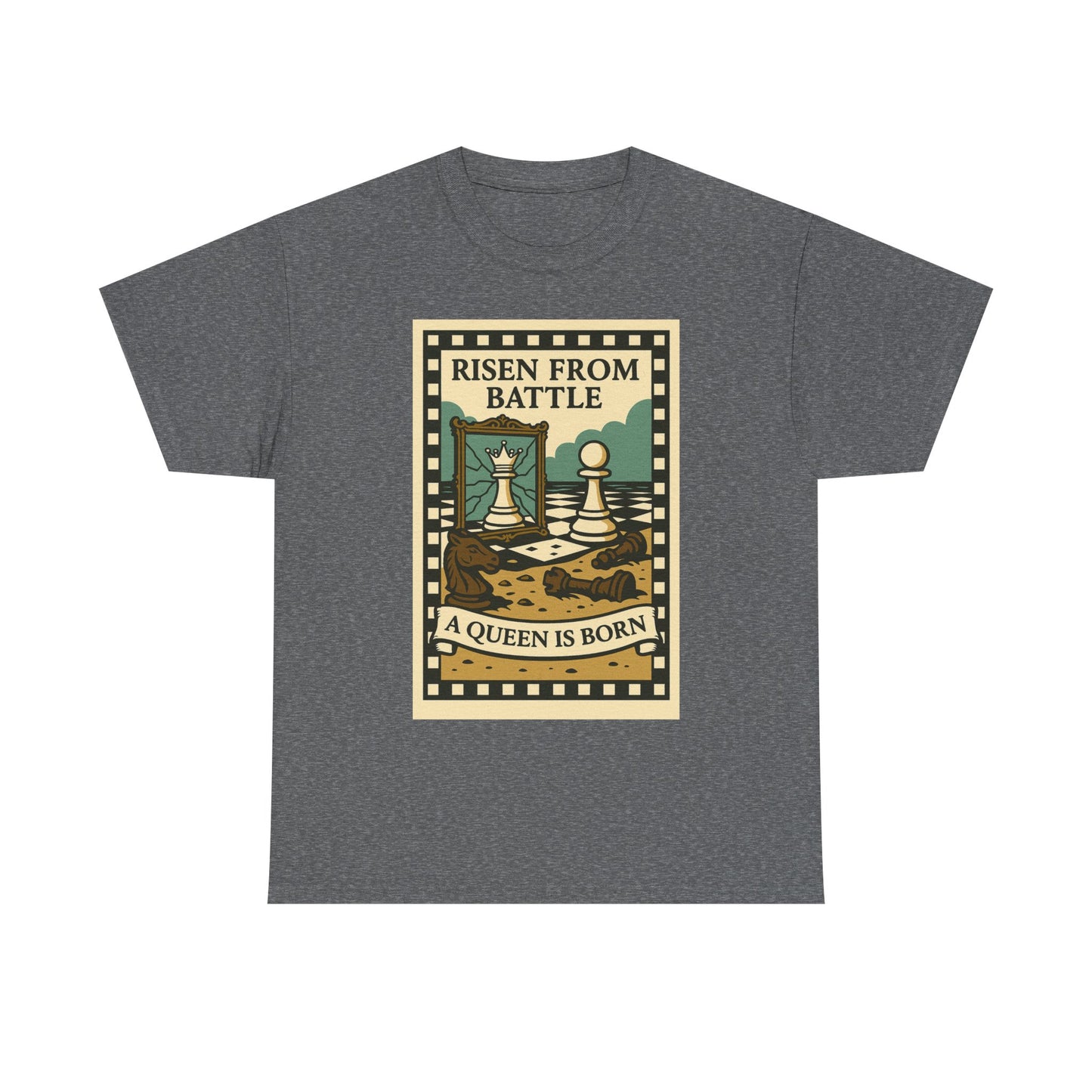 A Queen Is Born Chess Lover Tee – Unisex Gift for Her or Any Chess Fan