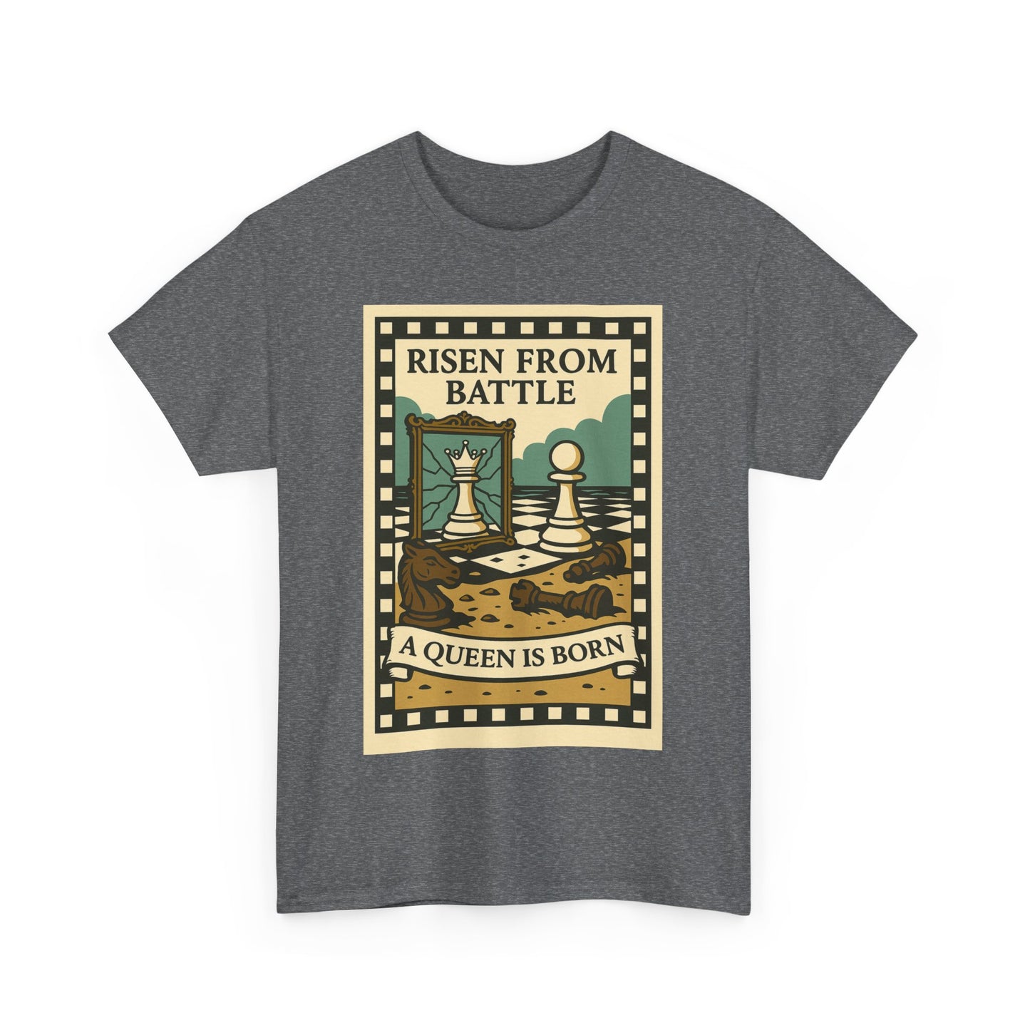 A Queen Is Born Chess Lover Tee – Unisex Gift for Her or Any Chess Fan