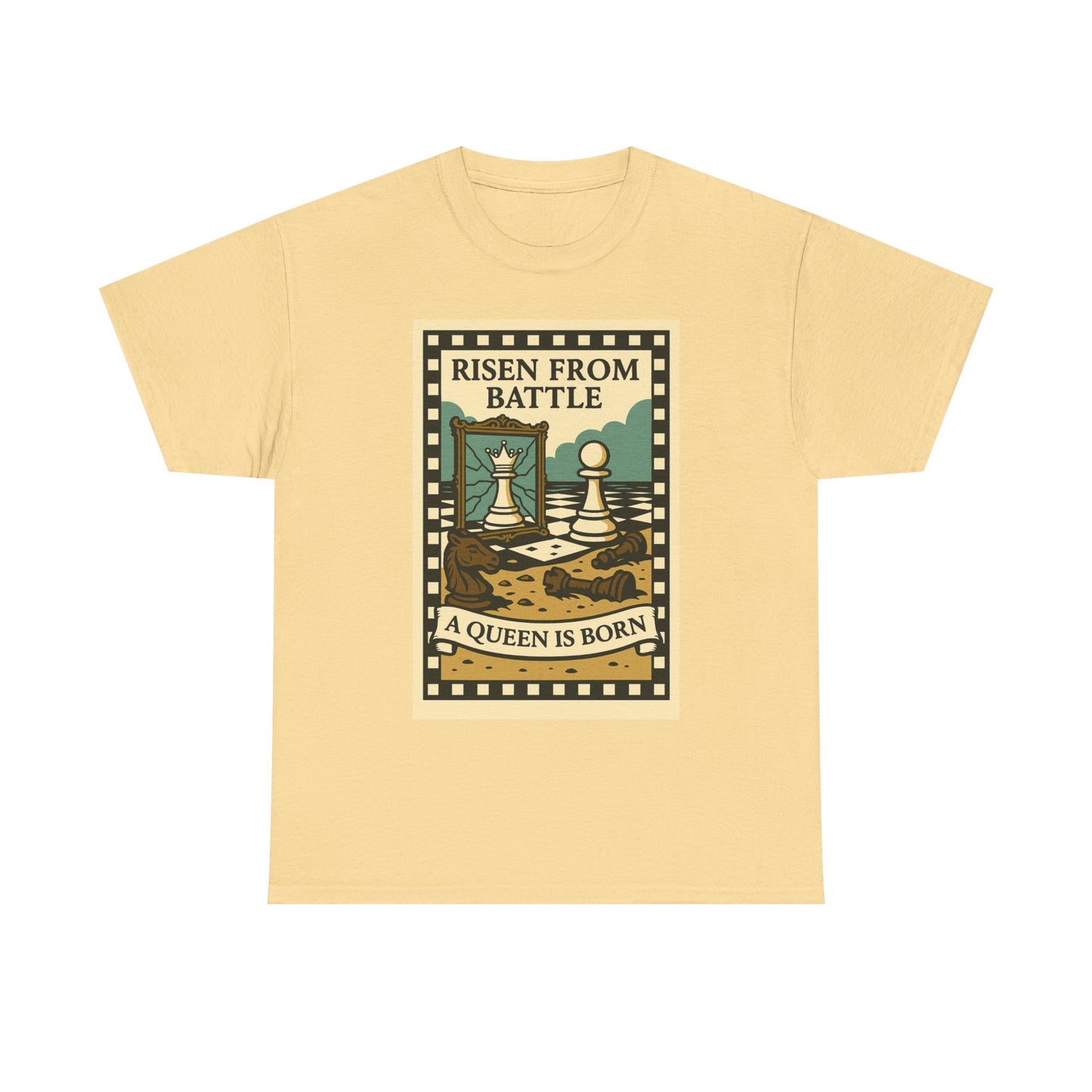 A Queen Is Born Chess Lover Tee – Unisex Gift for Her or Any Chess Fan