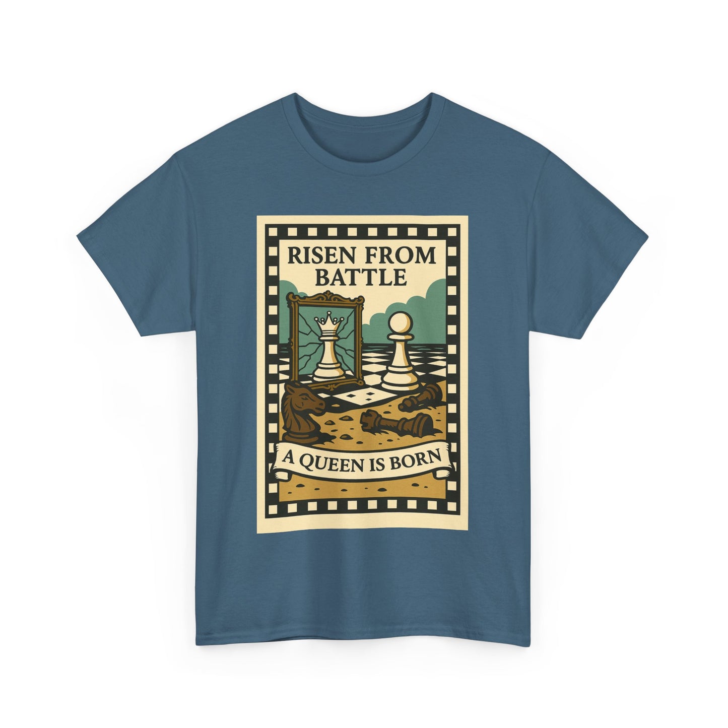 A Queen Is Born Chess Lover Tee – Unisex Gift for Her or Any Chess Fan