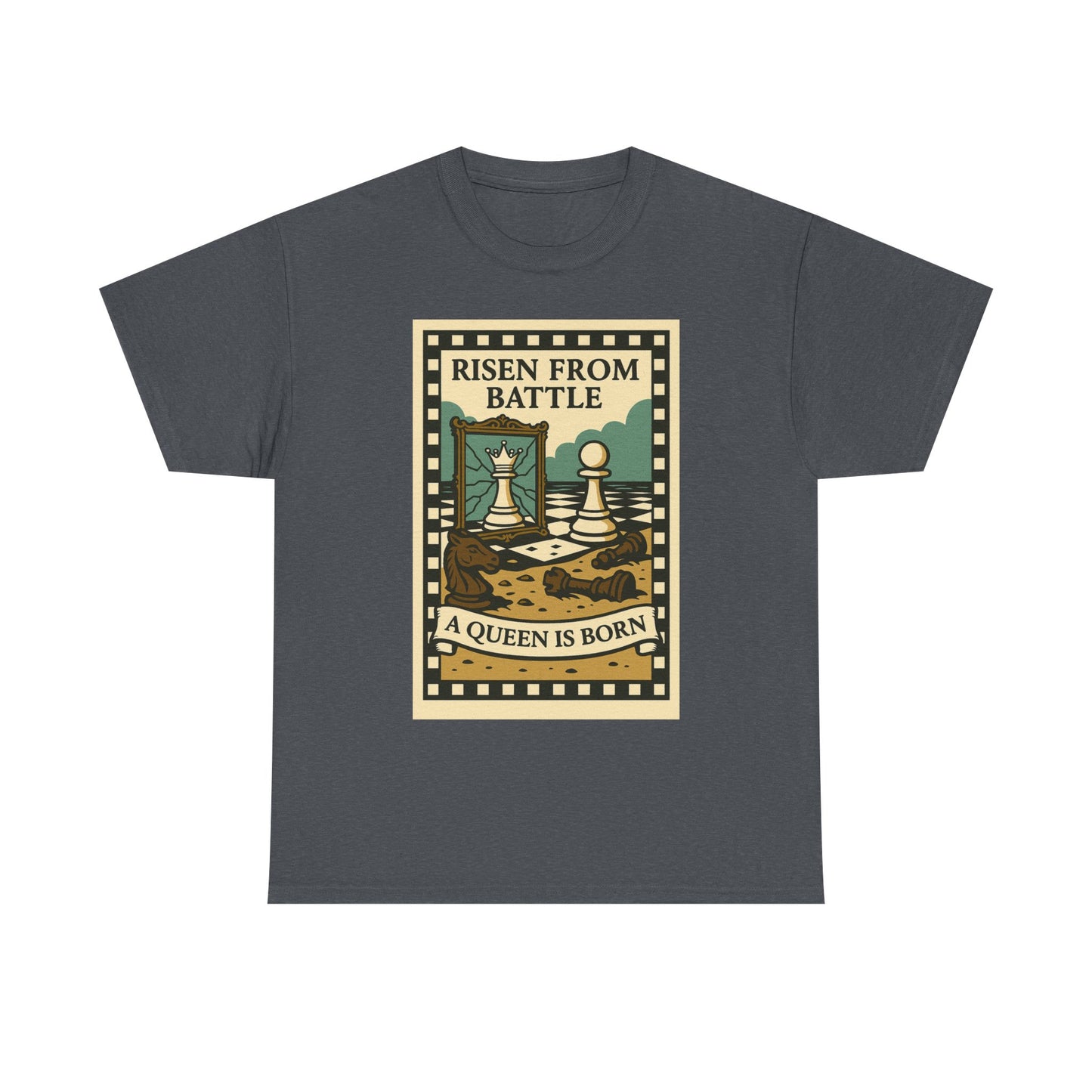 A Queen Is Born Chess Lover Tee – Unisex Gift for Her or Any Chess Fan