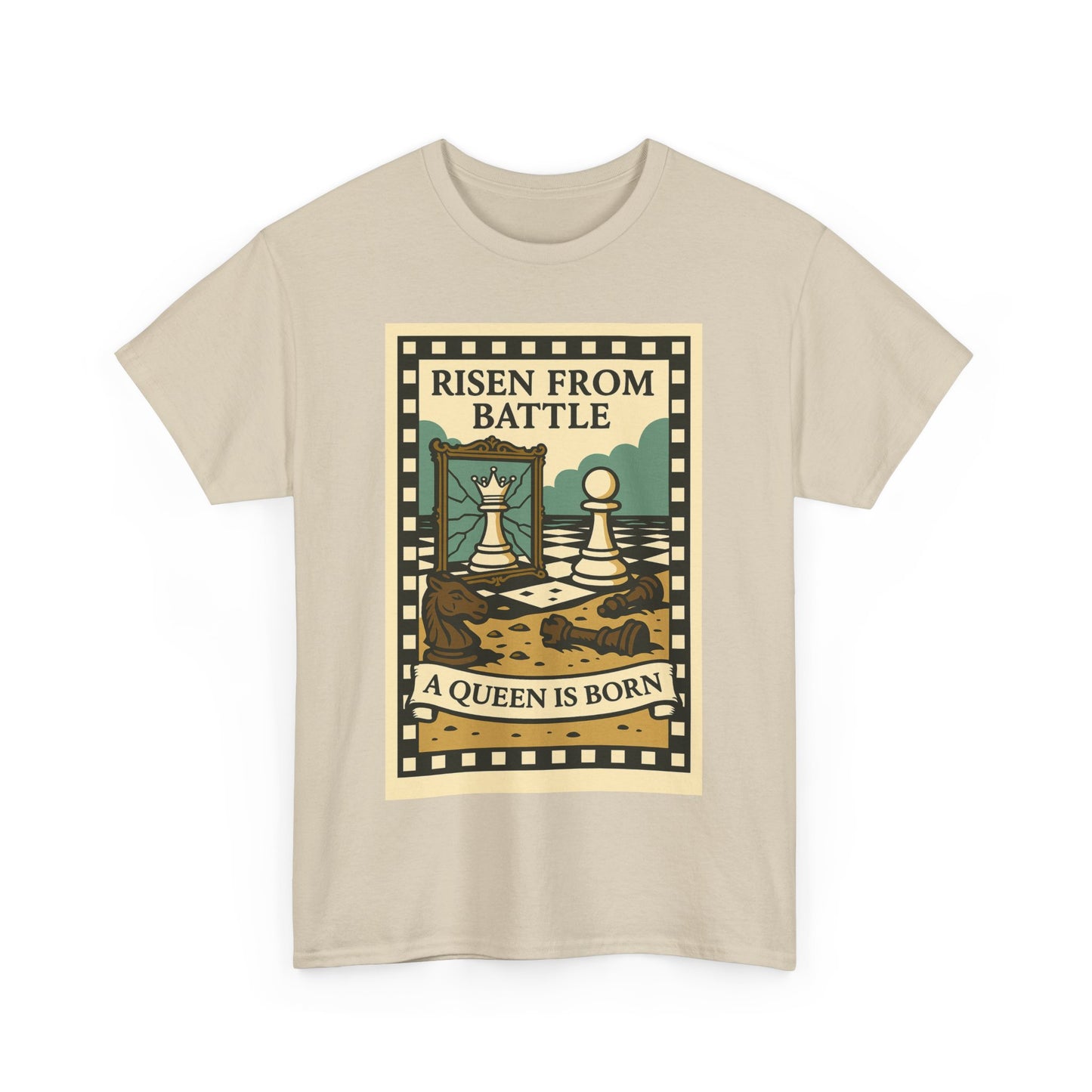 A Queen Is Born Chess Lover Tee – Unisex Gift for Her or Any Chess Fan