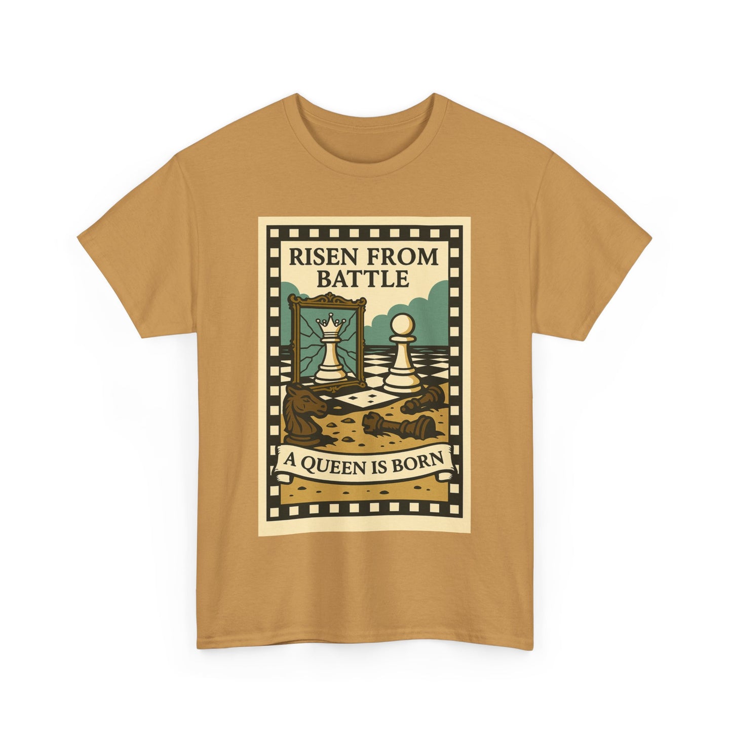 A Queen Is Born Chess Lover Tee – Unisex Gift for Her or Any Chess Fan