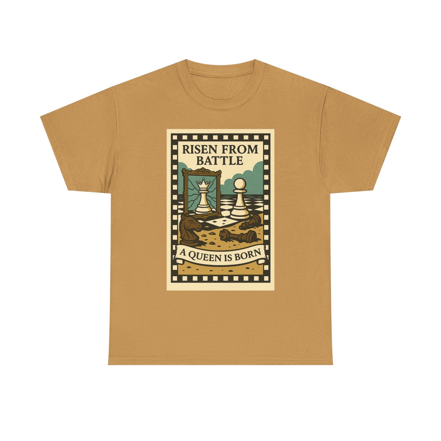 A Queen Is Born Chess Lover Tee – Unisex Gift for Her or Any Chess Fan