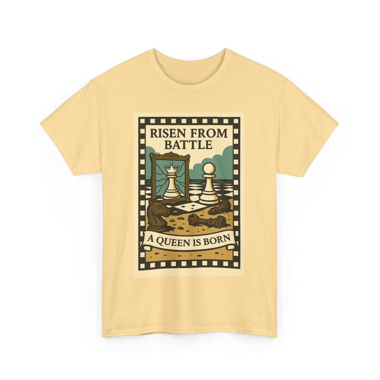 A Queen Is Born Chess Lover Tee – Unisex Gift for Her or Any Chess Fan