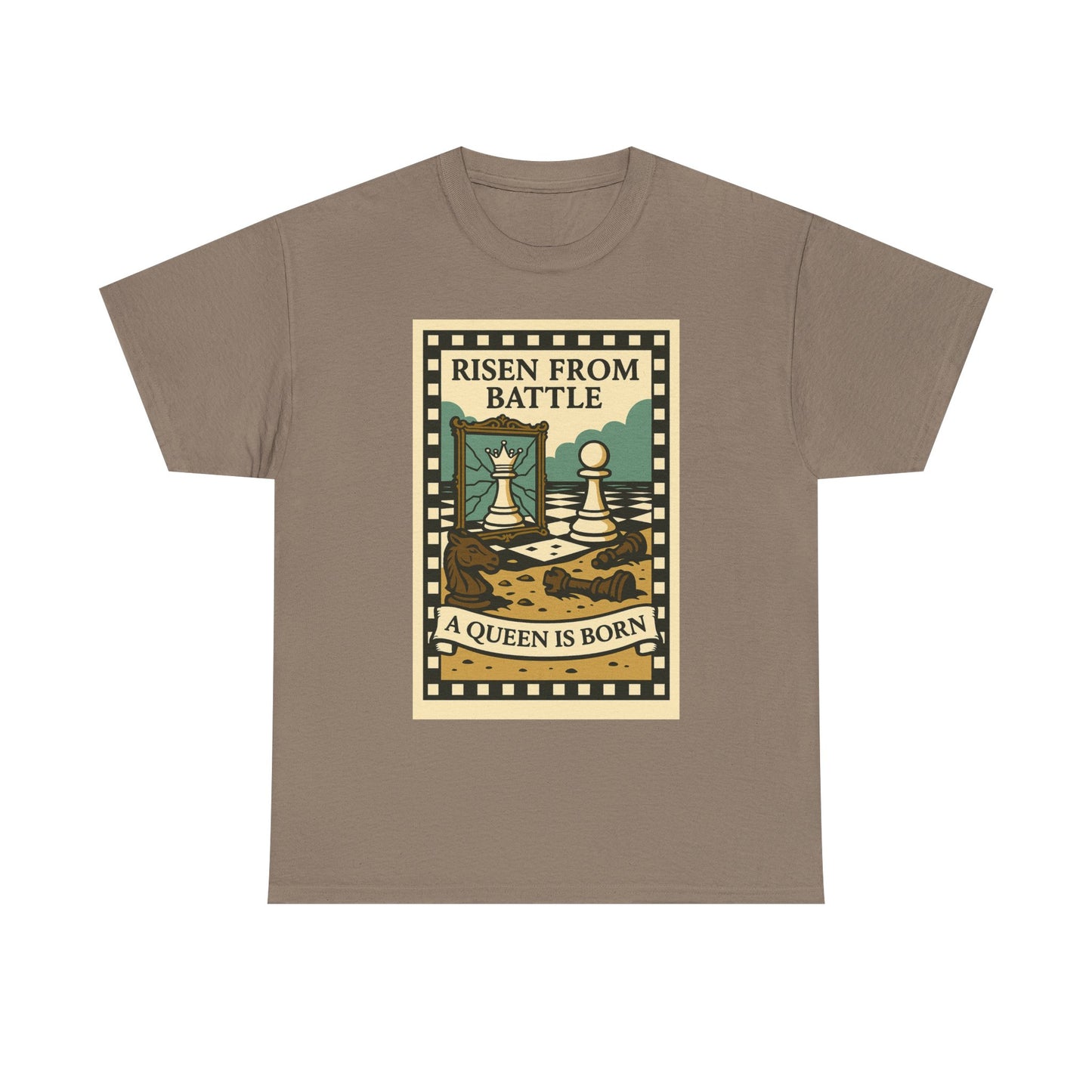 A Queen Is Born Chess Lover Tee – Unisex Gift for Her or Any Chess Fan
