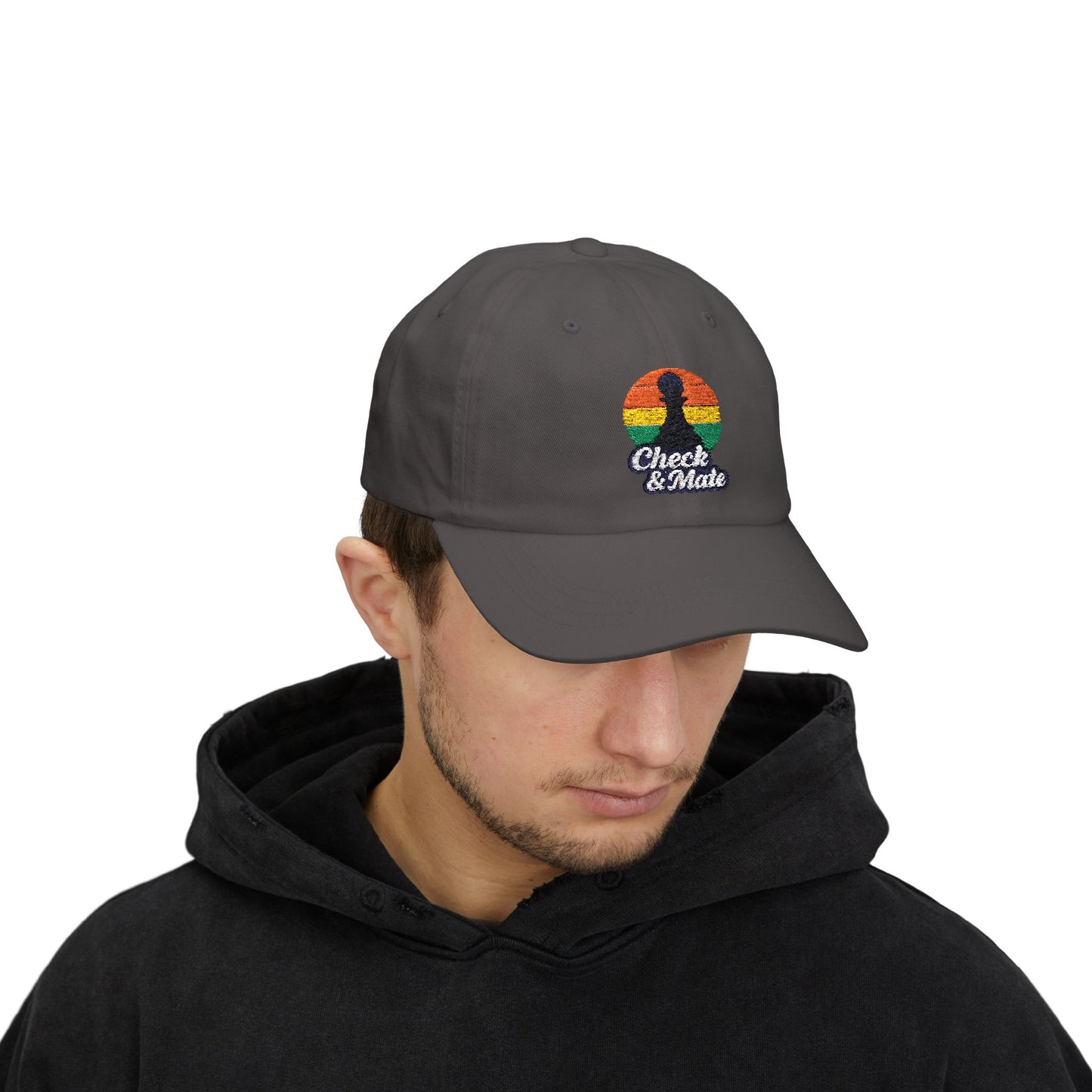 Check & Mate Retro Chess Sunset Hat – Gift for Chess Players & Fans | The Royal Game