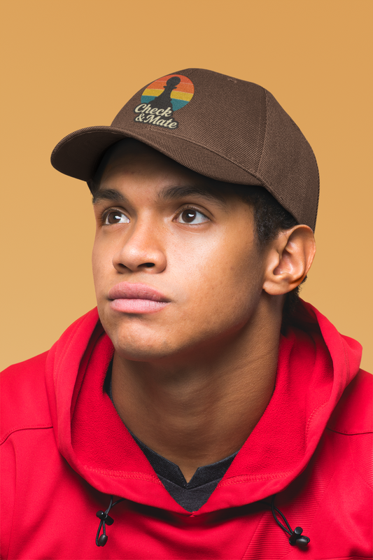 Check & Mate Retro Chess Sunset Hat – Gift for Chess Players & Fans | The Royal Game