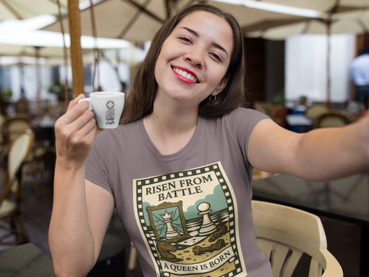 A Queen Is Born Chess Lover Tee – Unisex Gift for Her or Any Chess Fan