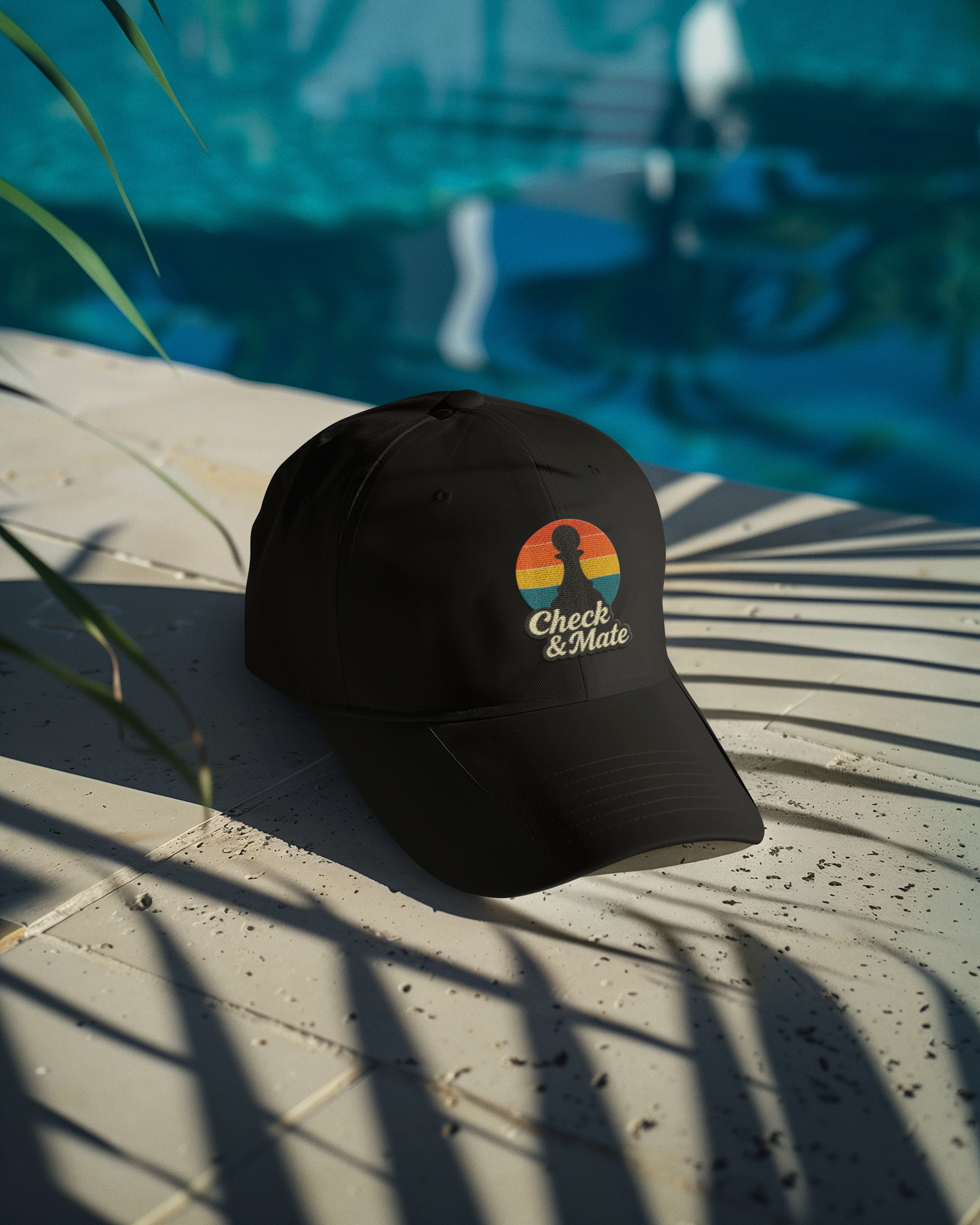 Check & Mate Retro Chess Sunset Hat – Gift for Chess Players & Fans | The Royal Game